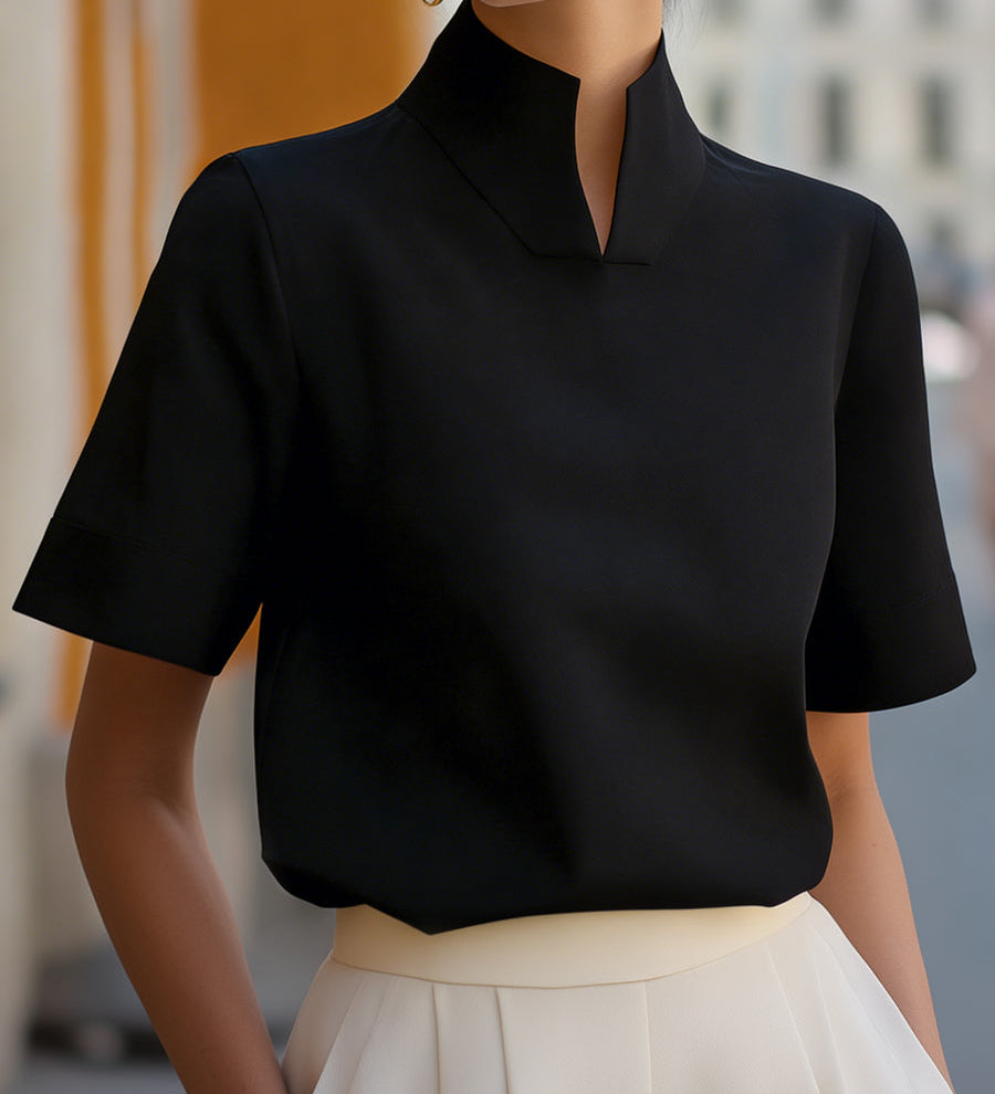 Marija | Minimalistička Bluza sa Kragnom