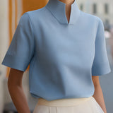 Marija | Minimalistička Bluza sa Kragnom