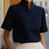 Marija | Minimalistička Bluza sa Kragnom