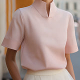 Marija | Minimalistička Bluza sa Kragnom