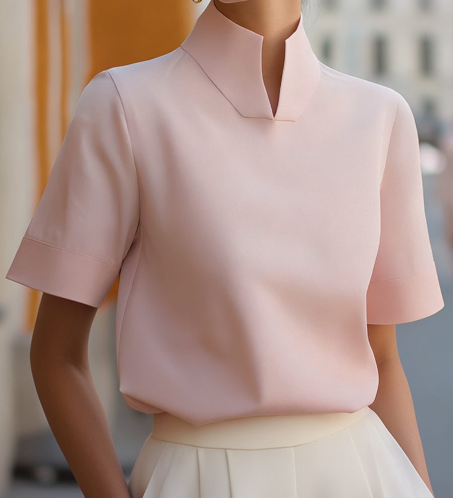 Marija | Minimalistička Bluza sa Kragnom