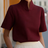 Marija | Minimalistička Bluza sa Kragnom