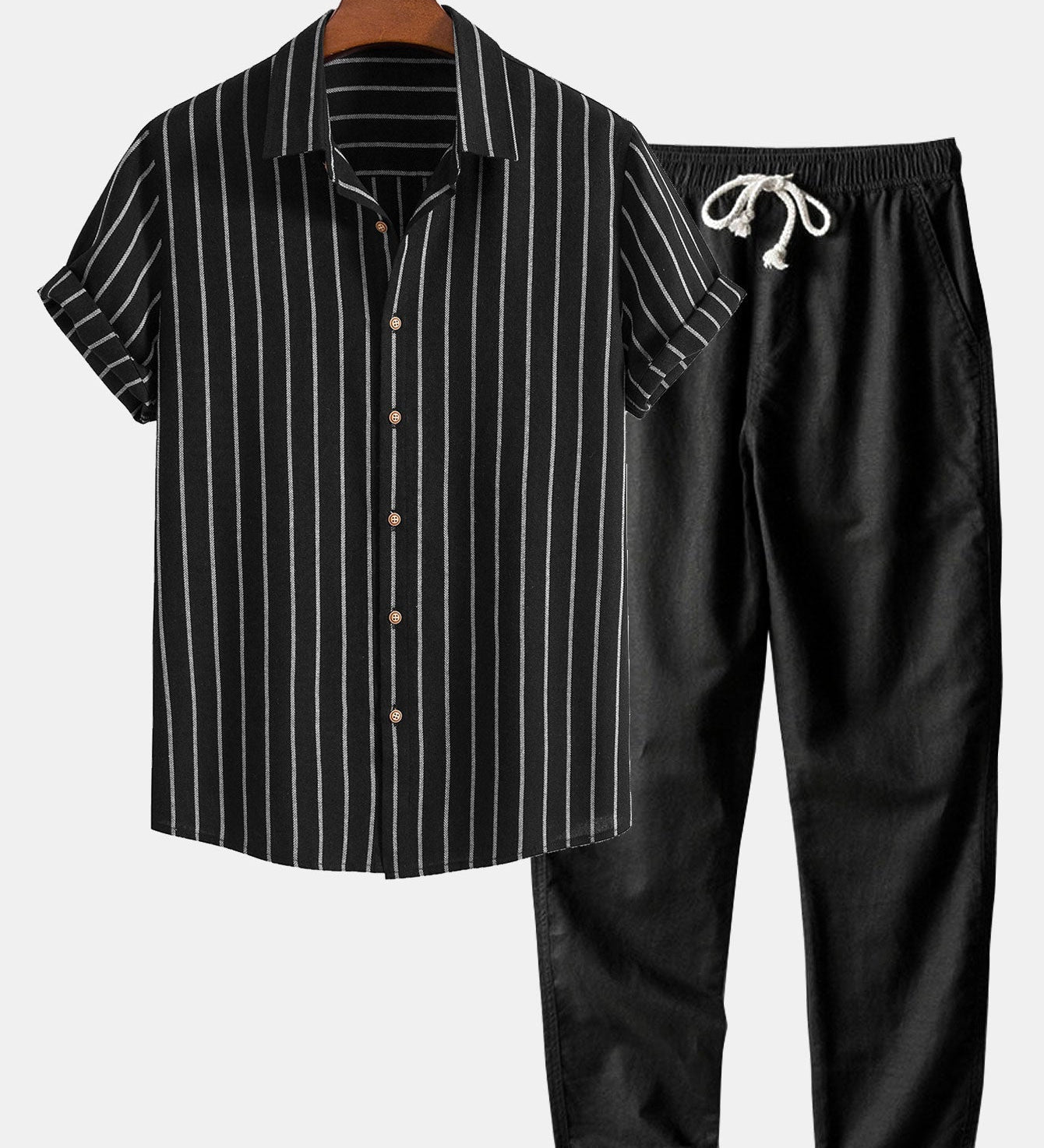 Nikola - Prugasta košulja i lanene pantalone