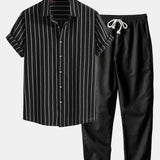 Nikola - Prugasta košulja i lanene pantalone