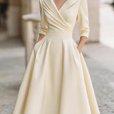 Ivana | Vintage Saten Midi Haljina