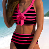 Gordana – Prugasti bikini visokog struka