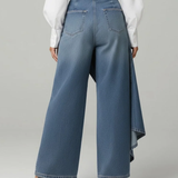 ADRIJANA | Teksas pantalone na preklop