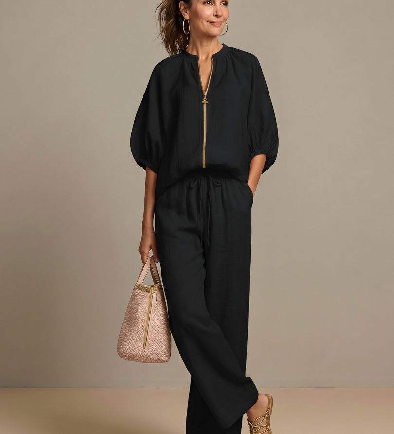 Aleksandra | Bluza i Široke Pantalone