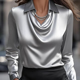 Ljiljana | Elegantna Saten Bluza