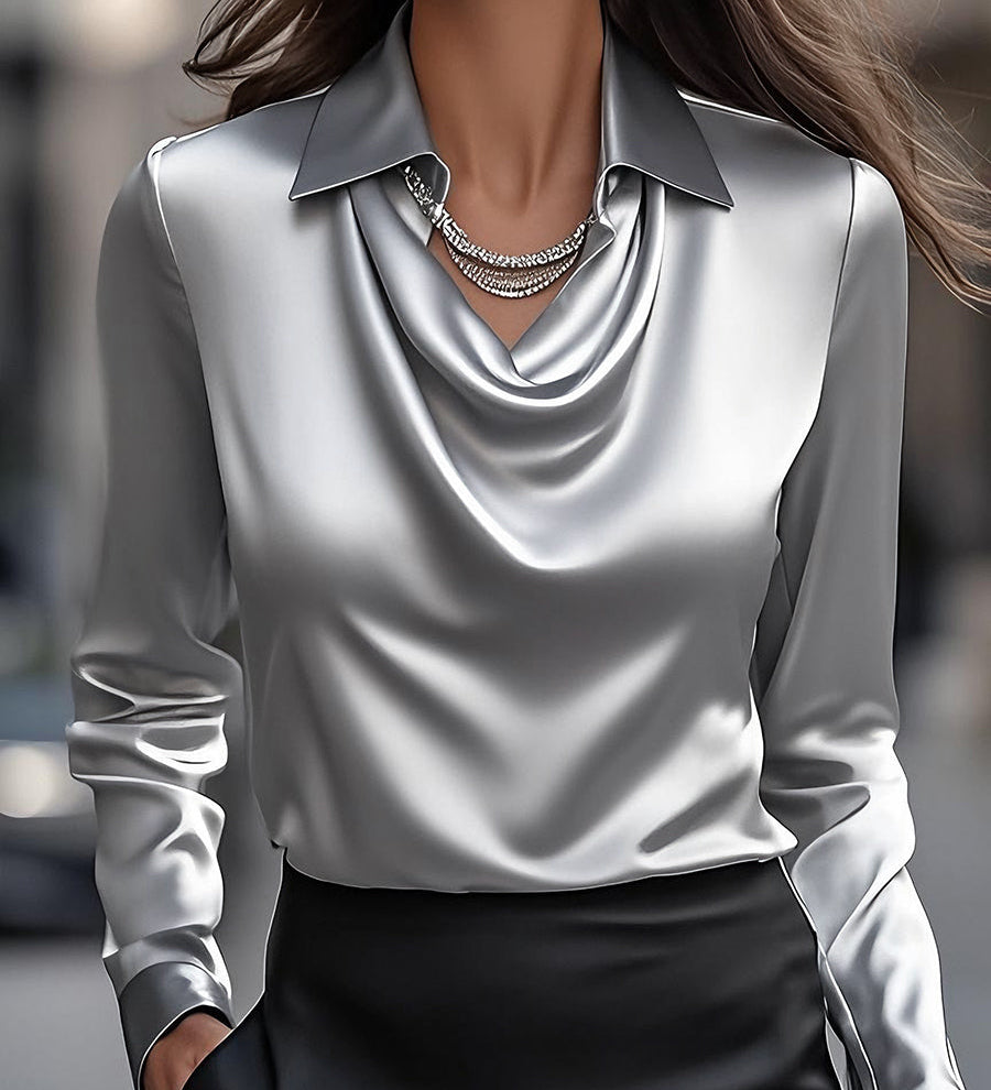 Ljiljana | Elegantna Saten Bluza