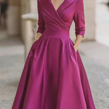 Ivana | Vintage Saten Midi Haljina