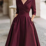 Ivana | Vintage Saten Midi Haljina
