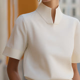 Marija | Minimalistička Bluza sa Kragnom