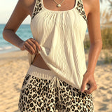 Katarina - Tankini sa Leopard Printom i Vezicama