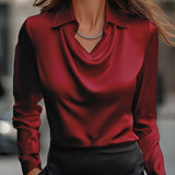 Ljiljana | Elegantna Saten Bluza