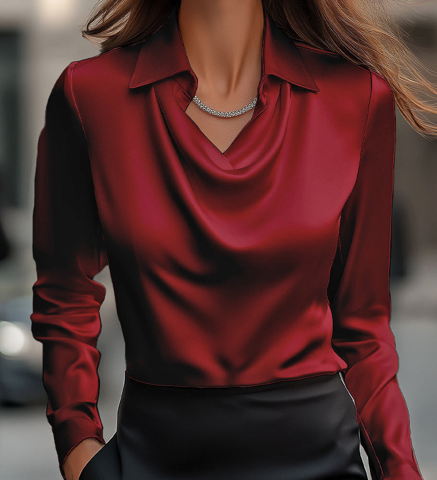 Ljiljana | Elegantna Saten Bluza