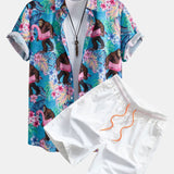 Milan - Košulja sa tropskim printom i kupaći šorts