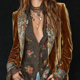 Mila | Patchwork Cvetni Blazer