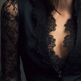 Jovana | Crni Blazer Prozirnih Rukava