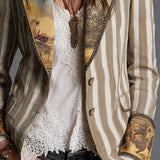 Katarina | Bohemijanski Prugasti Blazer