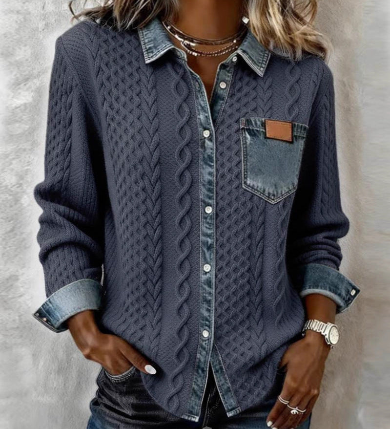Kalina | Košulja sa Denim Detaljima