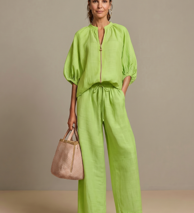 Aleksandra | Bluza i Široke Pantalone