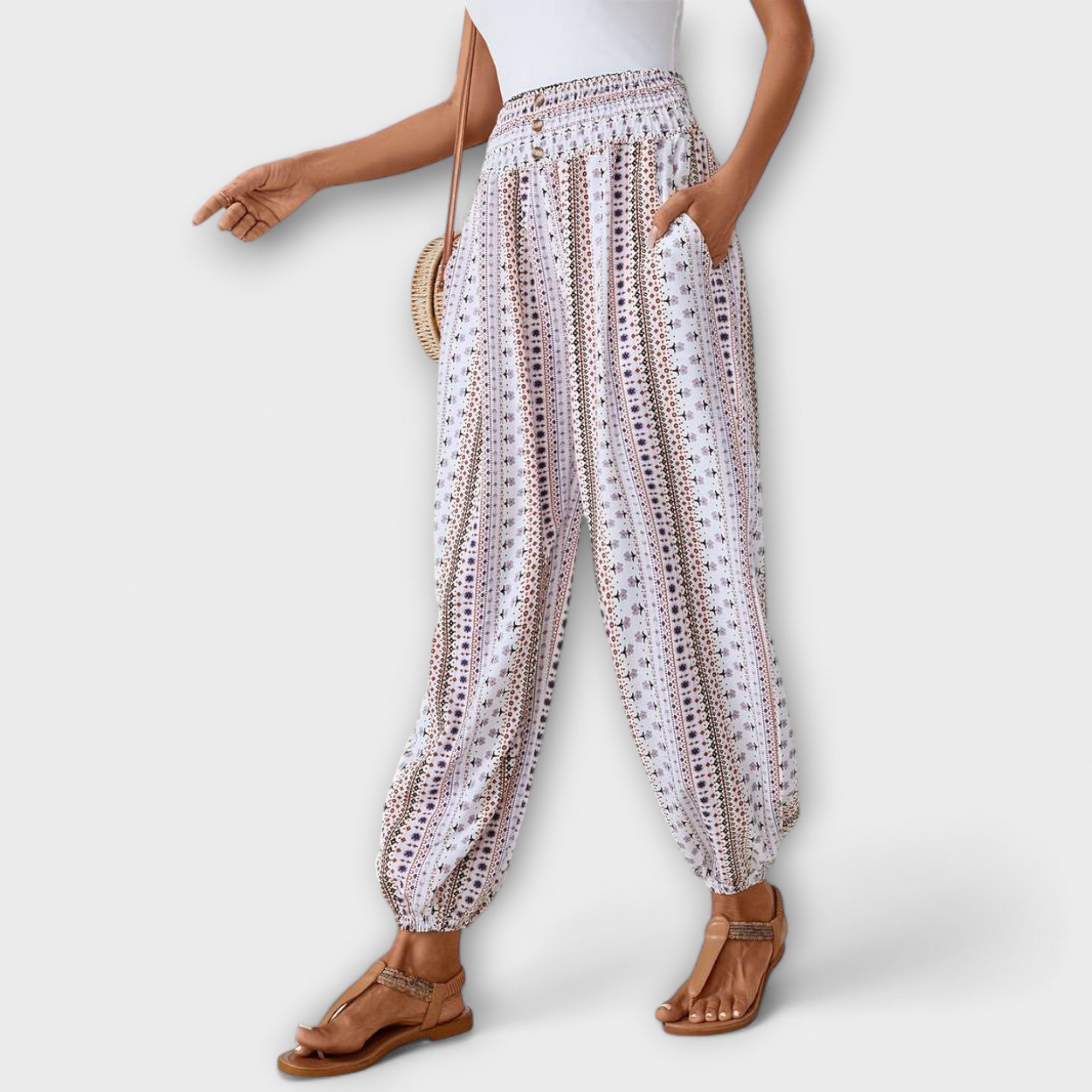 Skarlet - Pantalone sa etničkim dezenom