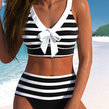 Gordana – Prugasti bikini visokog struka
