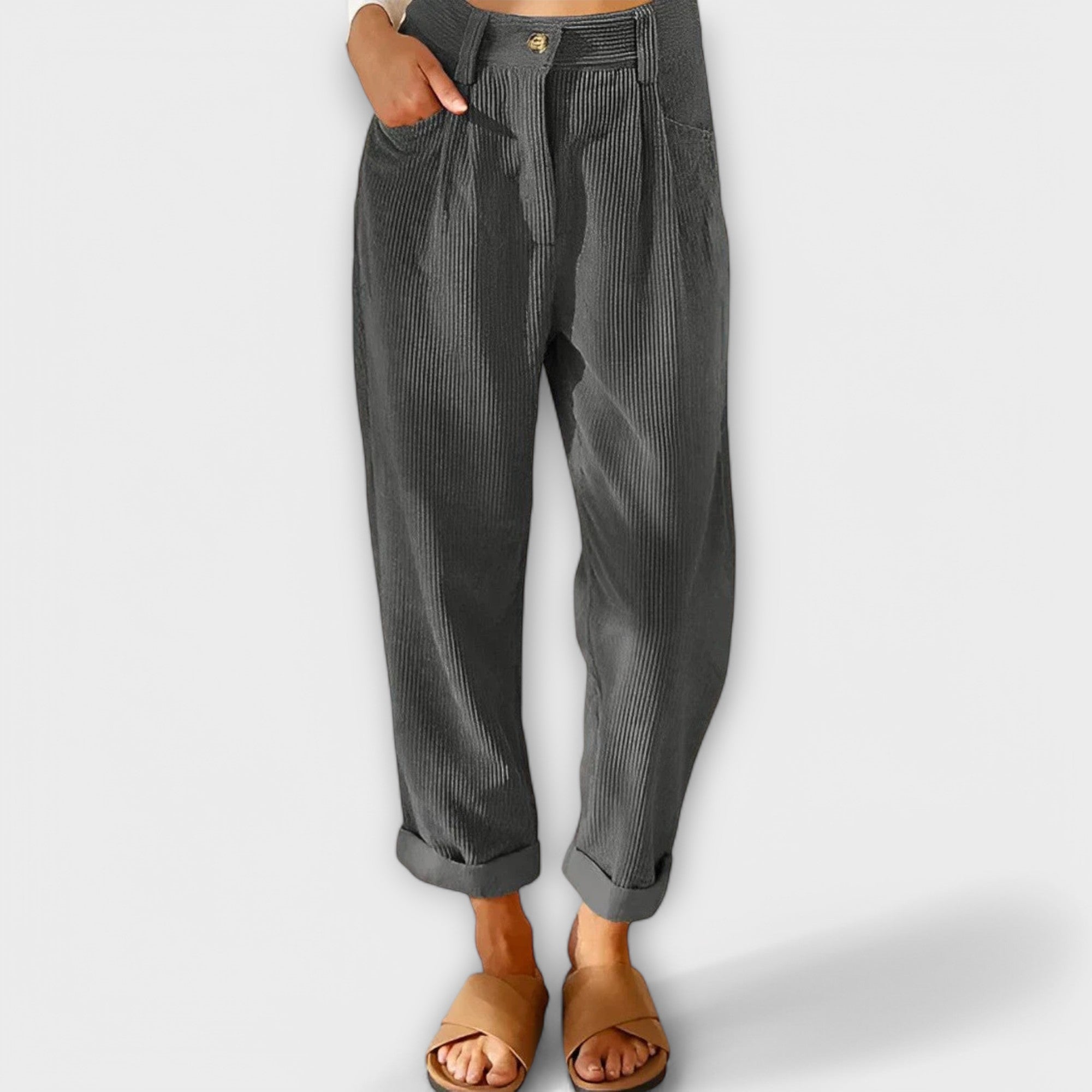 Jana - Moderne somotske pantalone