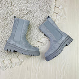 Chelsea High Boots - Light Gray