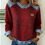 Vida | Leopard Pulover sa Denimom