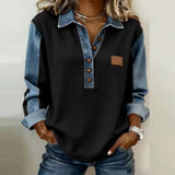 Iva | Pulover sa Denim Kragnom