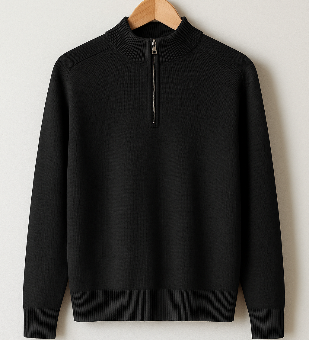 Pleteni duks - Polu-zip
