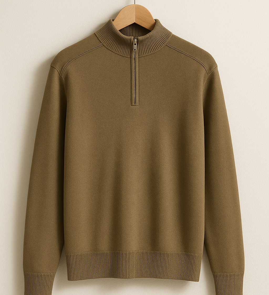 Pleteni duks - Polu-zip