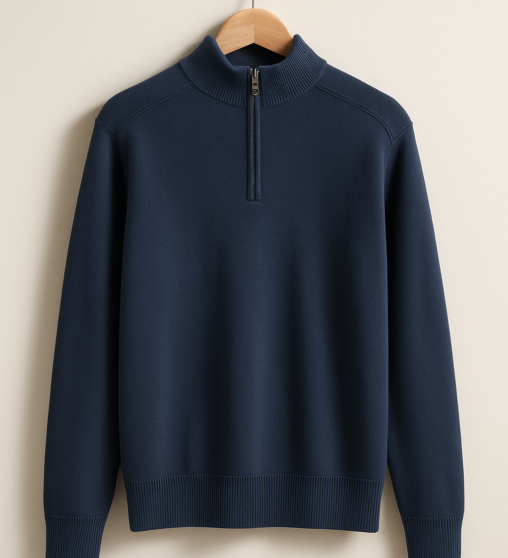 Pleteni duks - Polu-zip