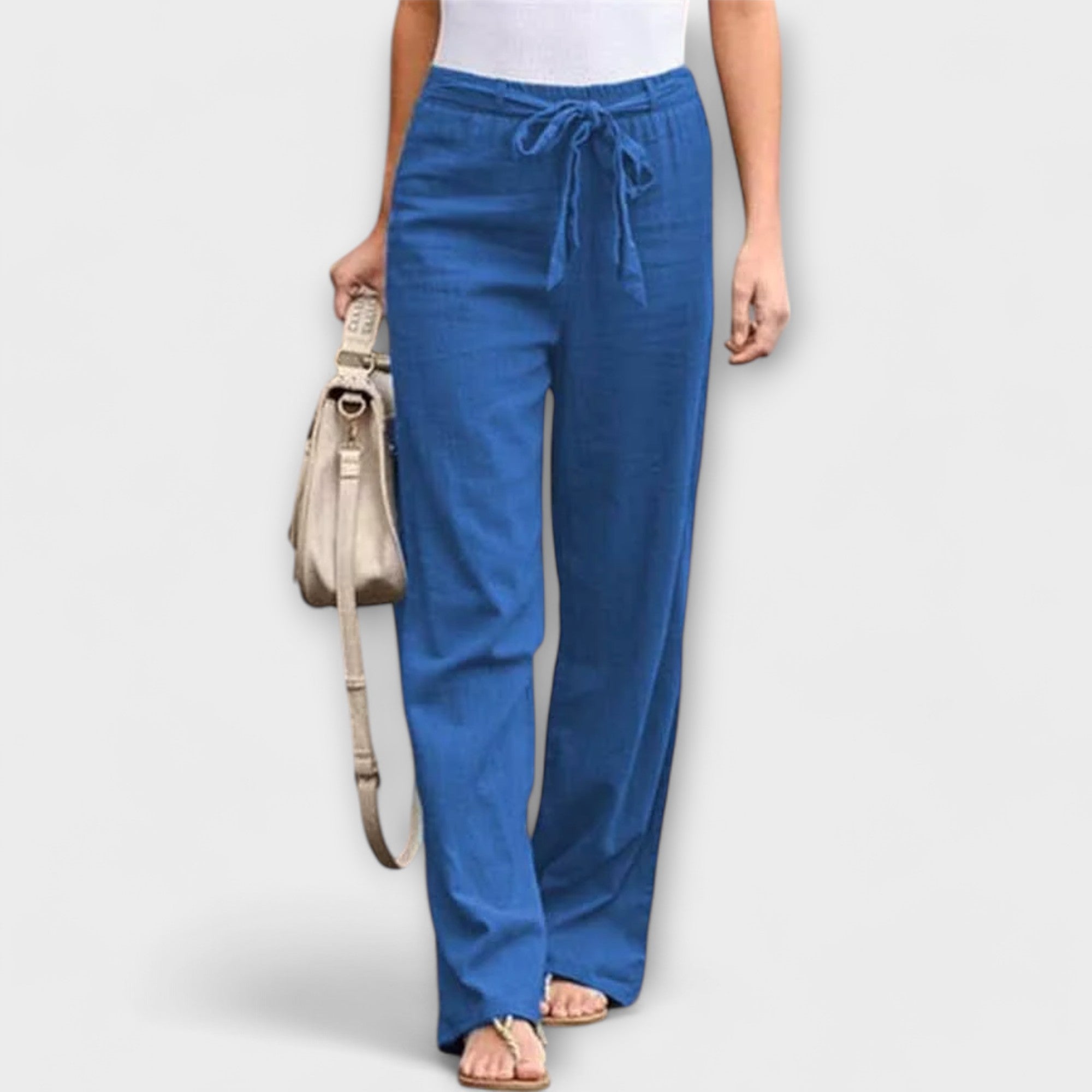 Lorena - Lagane lanene pantalone