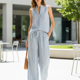 Livija | Palazzo komplet sa dubokim dekolteom