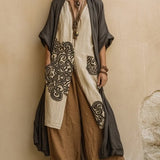 Florentina | Boho komplet sa vezenom tunikom