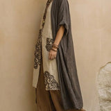Florentina | Boho komplet sa vezenom tunikom