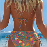 Aleksandra - Bikini sa Halter Bretelama i Printom