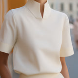 Marija | Minimalistička Bluza sa Kragnom