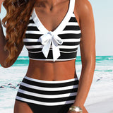 Gordana – Prugasti bikini visokog struka