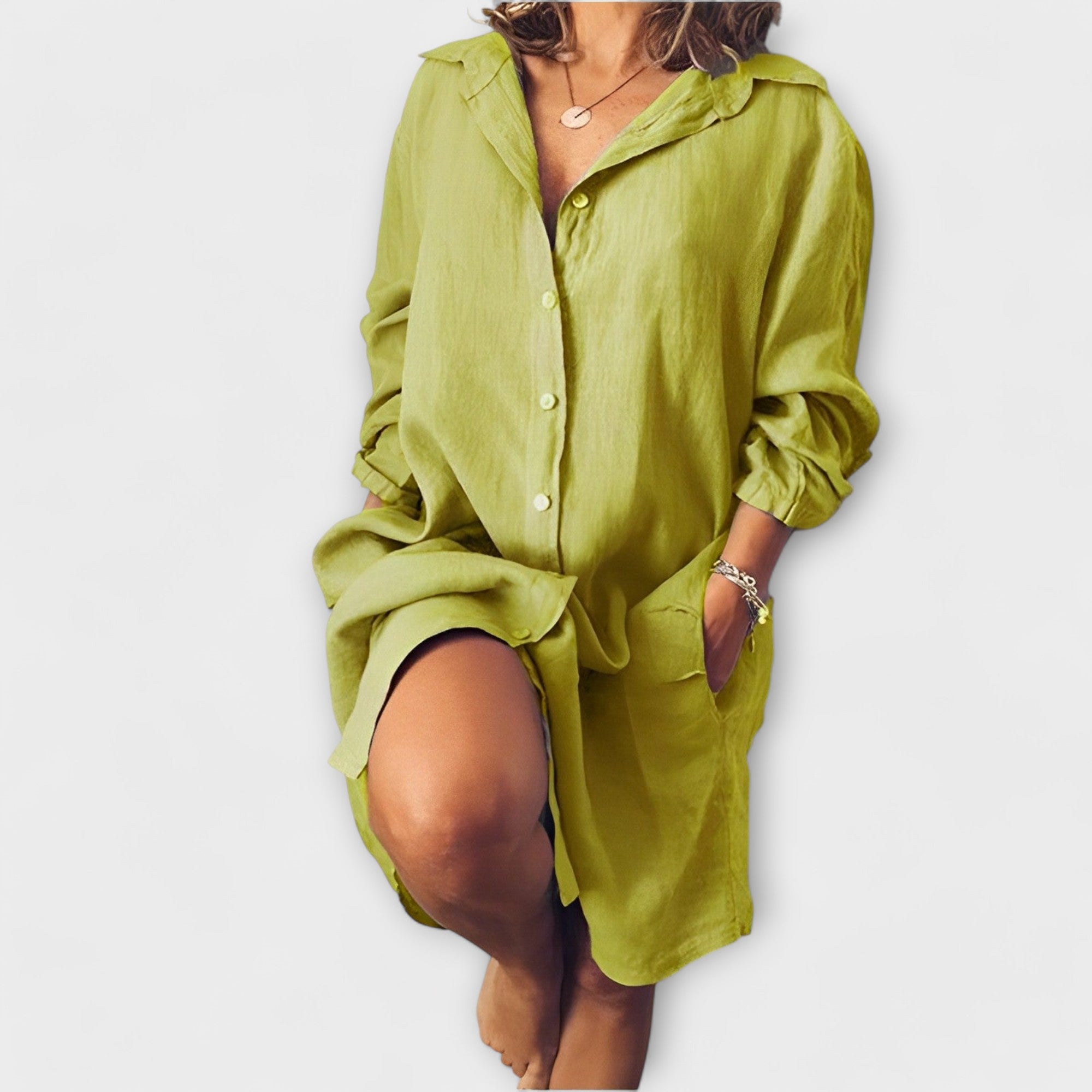 Clara - Ležerna lanena bluza