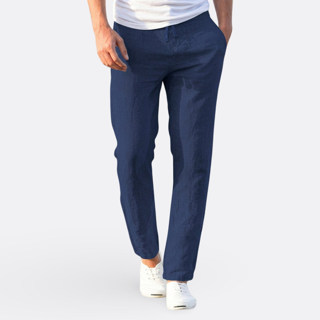 Hélder - Lagane Ležerne Lanene Pantalone