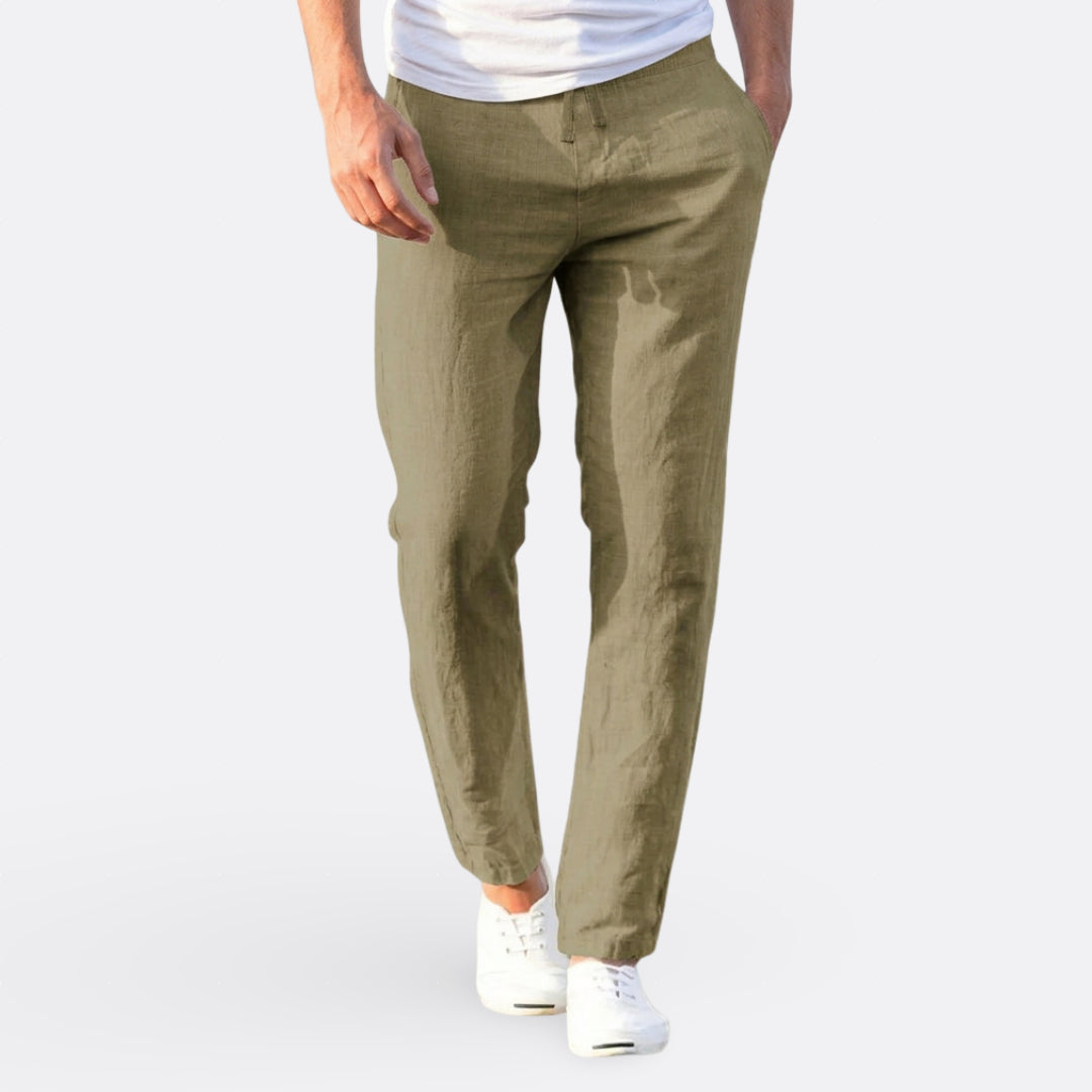 Hélder - Lagane Ležerne Lanene Pantalone