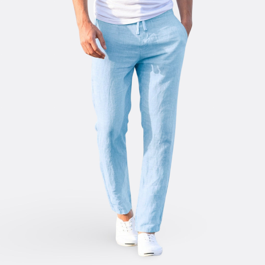 Hélder - Lagane Ležerne Lanene Pantalone