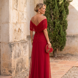 Elegantna maksi haljina za žurku sa izrezom u obliku srca