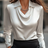 Ljiljana | Elegantna Saten Bluza