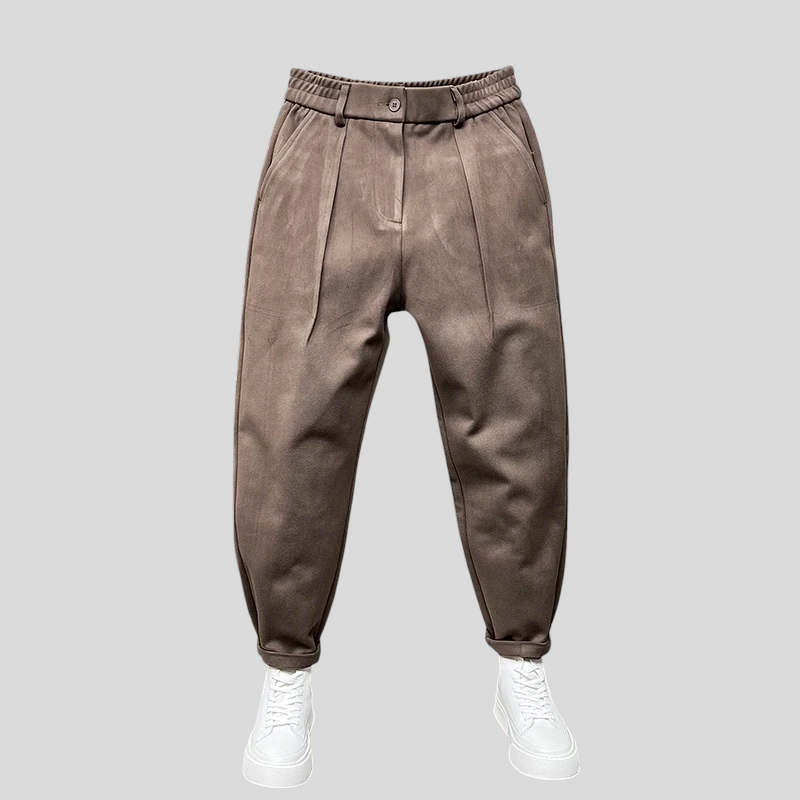 Marcelo - Elegantne melanž pantalone