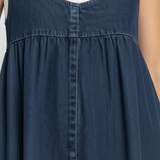 KAROLINA | Vintage izbledela, meka teksas maksi haljina
